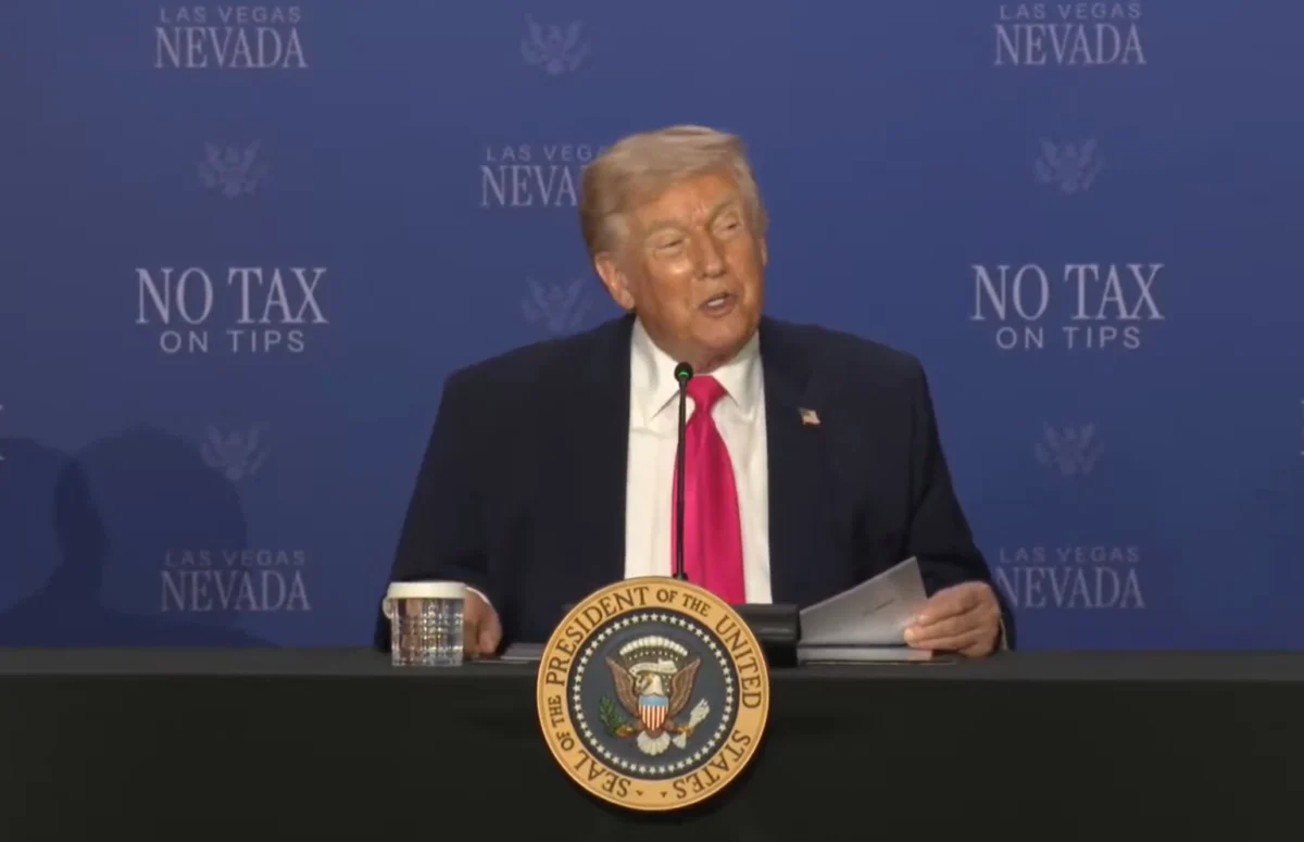 President Donald Trump Boasts of ‘Biggest Tax Refunds’ for Nevada Tipped Workers Amidst Economic Concerns