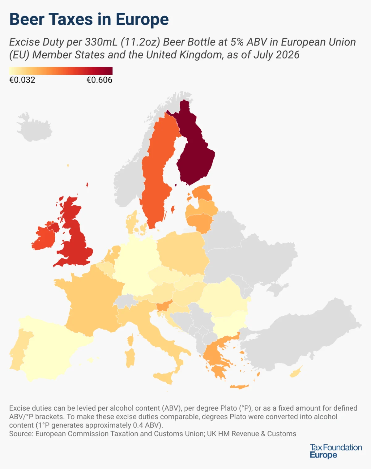 Europe Braces for Significant Alcohol Tax Reforms by 2026: A Shift Towards Alcohol Content-Based Levies